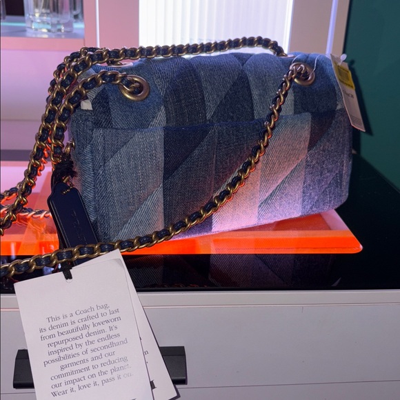 Coach Quilt Denim Tabby 20 bag new with tags and dustbag - Picture 5 of 12